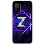 Gramaphone Mi 10T Hd Desen Baskılı Arka Kapak Dark Neon Yaprak Z Harfi Kılıf