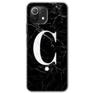 Gramaphone Mi 11 Lite Hd Desen Baskılı Arka Kapak Beyaz Mermer Desenli Ü Harfi Kılıf