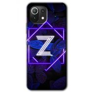 Gramaphone Mi 11 Lite Hd Desen Baskılı Arka Kapak Dark Neon Yaprak Z Harfi Kılıf