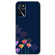 Gramaphone Oppo A16 HD Desen Baskılı Arka Kapak Çizim Çiçekleri Kılıf