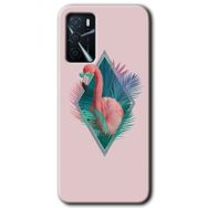 Gramaphone Oppo A16 Kılıf HD Desen Baskılı Arka Kapak - Flamingo Kılıf