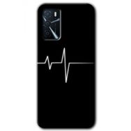 Gramaphone Oppo A16 Kılıf HD Desen Baskılı Arka Kapak - Heart Rytm Kılıf