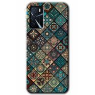Gramaphone Oppo A16 Kılıf HD Desen Baskılı Arka Kapak - Mandala Desen Kılıf