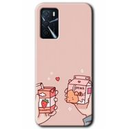 Gramaphone Oppo A16 Kılıf HD Desen Baskılı Arka Kapak - Meyveli Süt Kılıf