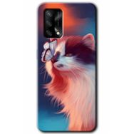 Gramaphone Oppo A54 HD Desen Baskılı Arka Kapak Cat Butterfly Kılıf