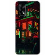Gramaphone Oppo A54 HD Desen Baskılı Arka Kapak China Street Kılıf