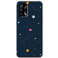 Gramaphone Oppo A54 HD Desen Baskılı Arka Kapak Çizim Gezegen Kılıf