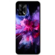 Gramaphone Oppo A54 HD Desen Baskılı Arka Kapak Color Splash Purple Kılıf