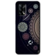Gramaphone Oppo A54 HD Desen Baskılı Arka Kapak Gezegen Döngüsü Kılıf