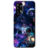 Gramaphone Oppo A54 HD Desen Baskılı Arka Kapak Gezegen Karışımı Kılıf