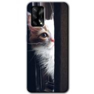 Gramaphone Oppo A54 HD Desen Baskılı Arka Kapak Kedi Bakışı Kılıf