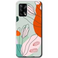 Gramaphone Oppo A54 HD Desen Baskılı Arka Kapak Vektör Çiçekler Kılıf