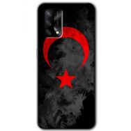 Gramaphone Oppo A54 Hd Desen Black Ayyıldız Baskılı Arka Kapak