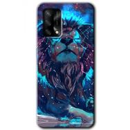 Gramaphone Oppo A54 Hd Desen Neon Aslan Baskılı Arka Kapak
