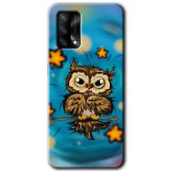 Gramaphone Oppo A54 Hd Desen Owl Bird Stars Baskılı Arka Kapak