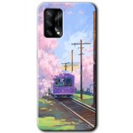 Gramaphone Oppo A54 Hd Desen Rails Paint Baskılı Arka Kapak