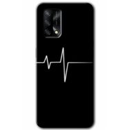 Gramaphone Oppo A54 Kılıf HD Desen Baskılı Arka Kapak - Heart Rytm