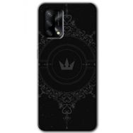 Gramaphone Oppo A54 Kılıf Hd Desen Siyah Mandala 1 Baskılı Arka Kapak