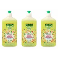 Green Clean Baby Organik Portakal Yağlı Bitkisel 500 ml x 3 Adet Emzik Biberon Temizleyici
