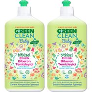 Green Clean Organik 500 ml 2 Adet Portakal Yağlı Baby Biberon Emzik Temizleyici