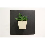 Greenmall Piramit Fil Dişi Ekru Mıknatıslı Plastik Saksı