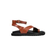 Greyder 3Y2CS50754 Taba Hakiki Deri Kadın Sandalet