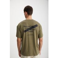 Grimelange Mark Haki Oversize Erkek T-shirt