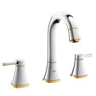 Grohe 20389IG0 Grandera M-boyut Krom/Altın 3 Delikli Lavabo Bataryası