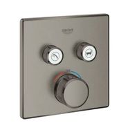Grohe 29124AL0 Brushed Hard Graphite Smartcontrol Ankastre Termostatik 2 Çıkışlı Banyo Bataryası