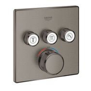 Grohe 29126AL0 Brushed Hard Graphite SmartControl 3 Valfli Akış Kontrollü Termostatik Ankastre Duş Bataryası
