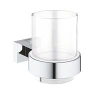 Grohe 40755001 Essentials Cube Tutamaçlı Cam Fırçalık