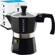 Grosche Milano 3 Cup 150 ml Siyah Moka Pot