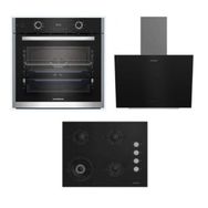 Grundig GEBD 12302 B - GDSP 2474 BB - GIGL 622410 Siyah 3'lü Ankastre Set
