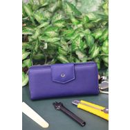 Guard GRD2403XW22286 Mat Lacivert Fermuarlı ve Deri Patlı El Portföyü