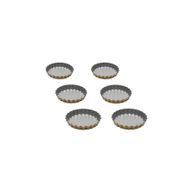 Guardini Anto 6'lı Silver Gold 12 cm Mini Tart Kalıbı Seti