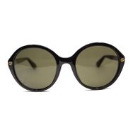 Gucci 0023S 001 55 Siyah Oval Çerçeve Erkek Güneş Gözlüğü