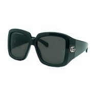 Gucci GG 1402S 001 55 Siyah Kare Kemik Kadın Güneş Gözlüğü