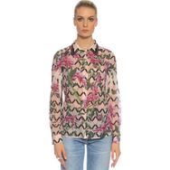 Guess GU71W64H55W70Q0 Pembe Yeşil Kadın Gömlek