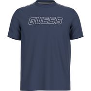 Guess Z4GI18J1314G7R1 Arlo Cn Bisiklet Yaka Mavi Erkek T-shirt
