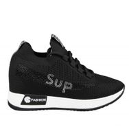 Guja 22Y305 Siyah Dolgu Topuk Kadın Sneaker Ayakkabı