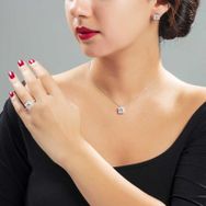 Gül Endam Starlight Diamond Pırlanta Montür Elegance 925 Ayar Gümüş Bayan Tektaş Yüzük - Beyaz