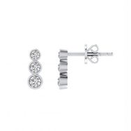 Gülaylar 10219-6165 0.30 Karat Pırlanta Tria Küpe
