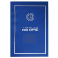 Gülpaş 10 Dersli Yoklamasız Lise Mavi Plastik Kapak Ders Defteri