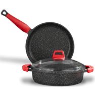 Gülsan GLS 3 Parça 26 cm Granit Döküm Tencere Tava Seti
