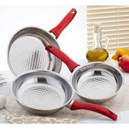 Gülsan Jasmin 16-18-20 CM 3'lü Çelik Tava Seti