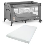 Gulz Lindo 70x120 cm Gray Pamuk Yataklı Oyun Parkı Bebek Beşik