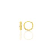 Gümüş Altın Yaldızlı 11 mm Halka Küpe Tragus Piercing Helix Kıkırdak Küpesi