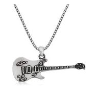 Gümüş Hane Elektro Gitar Kadın Gümüş Kolye