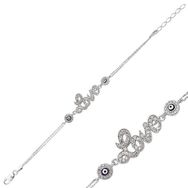 Gumush BR0460146 Taşlı Gümüş Bileklik