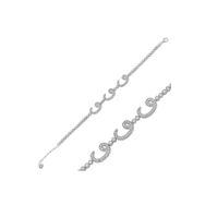 Gumush BR0460261 Su Yolu Gümüş Vav Gümüş Bileklik